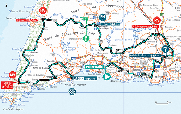 Algarve stage 1 map